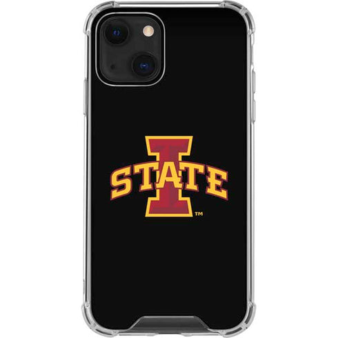 Iowa State University Primary Logo Black iPhone 14 Clear Case